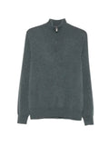 BOMPARD zip-neck cashmere knit