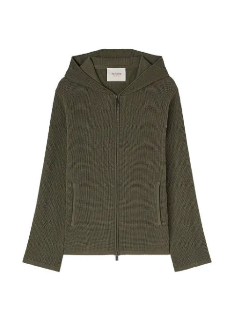 RETORI Milano-stitch zip-up hoodie