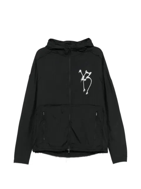 Y-3 graphic-print hooded jacket