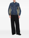 sacai layered-design denim jacket