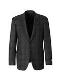 Canali single-breasted check-pattern blazer
