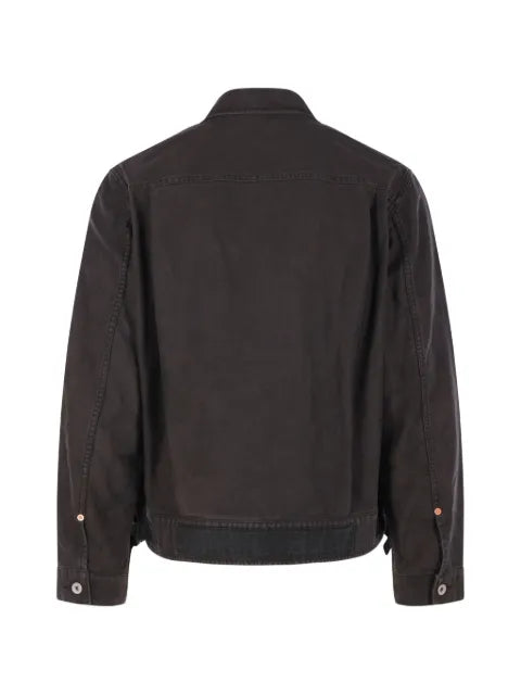 sacai button-fastening denim jacket