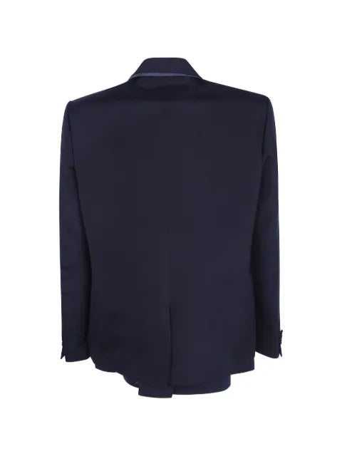 sacai layered silk blazer