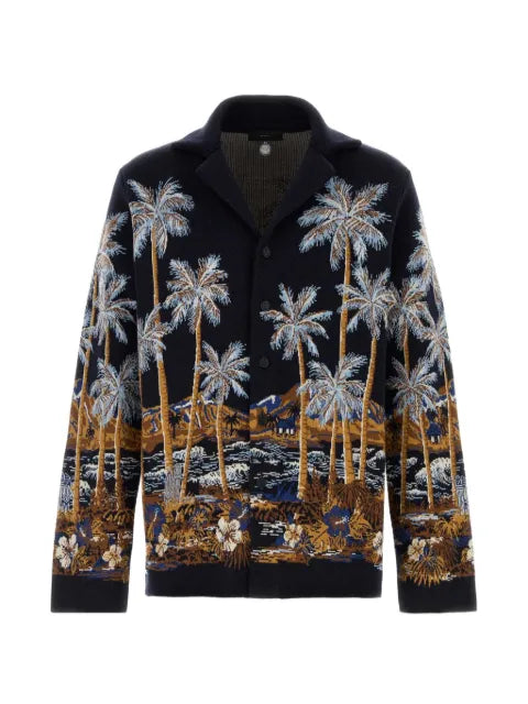 Alanui embroidered long-sleeve cardigan