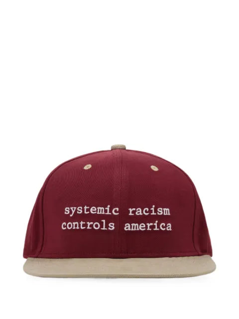 denim Tears x Arthur Jafa Systemic Racism Controls America embroidered baseball cap
