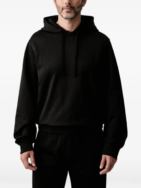 Armani Exchange logo-jacquard hoodie