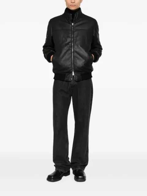 Enrico Mandelli zip-up leather jacket