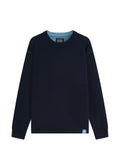 Scotch & Soda contrast-stitch crew-neck sweater