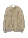 Rick Owens Tower Hollywood flight jacket in suede shearling
