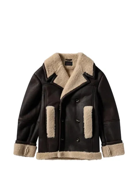 Simone Rocha double-breasted shearling jacket