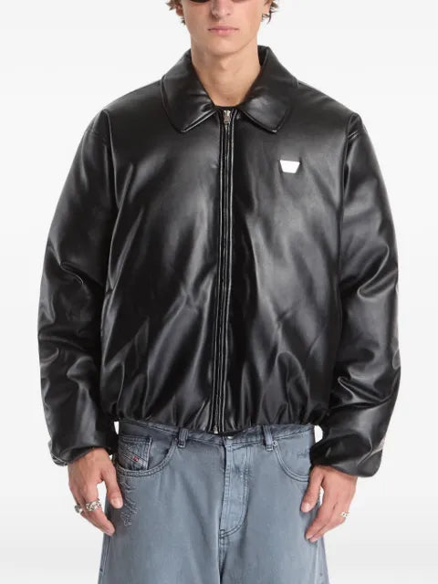 MISBHV faux-leather bomber jacket