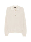 Brioni button-up collar sweater