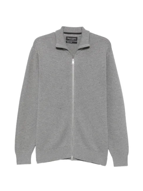 Marc O'Polo ribbed zip-up cardigan