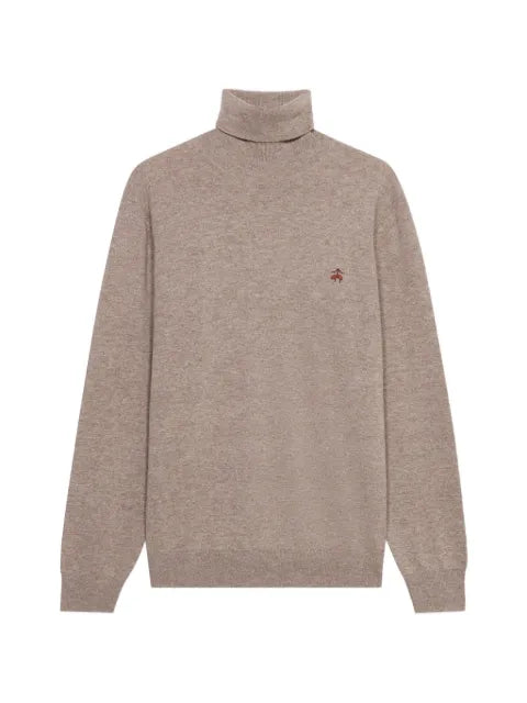 Brooks Brothers lambswool logo-embroidered sweater