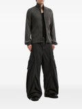 izzue ribbed-knit zip-up sweater