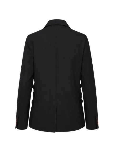 Black Comme Des Garçons ruffled gabardine blazer