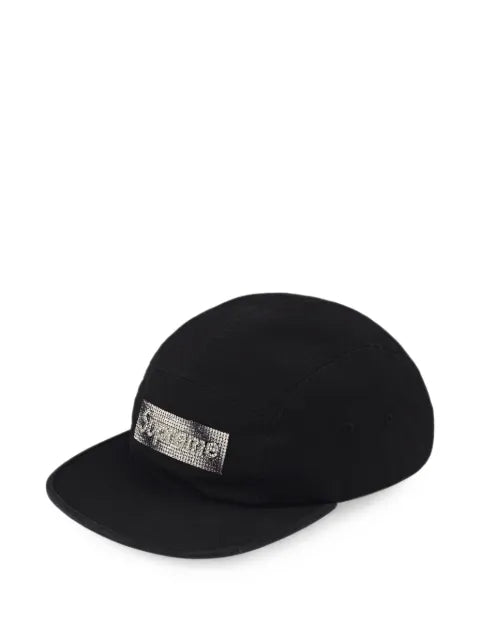Supreme Rhinestone Label Camp cap