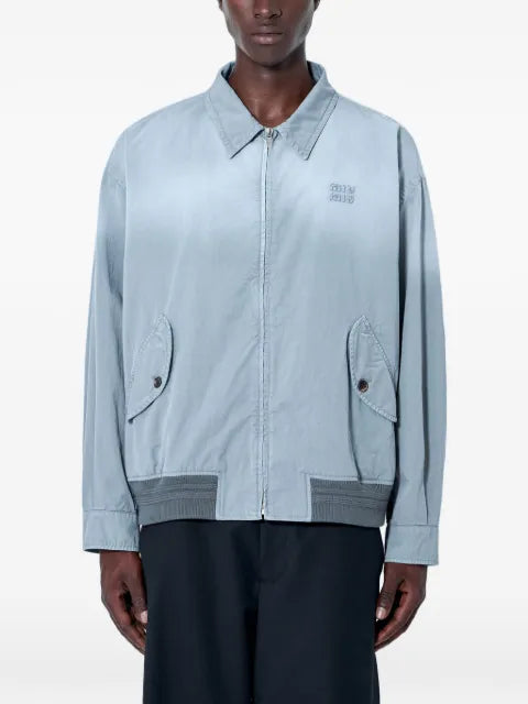 Miu Miu Old twill blouson jacket
