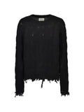 CEDARWOOD distressed cable-knit sweater
