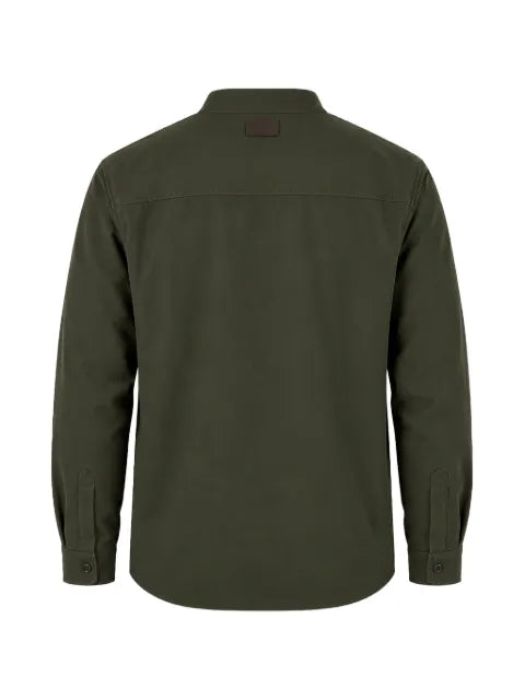 Emporio Armani band-collar pocket-detail shirt jacket