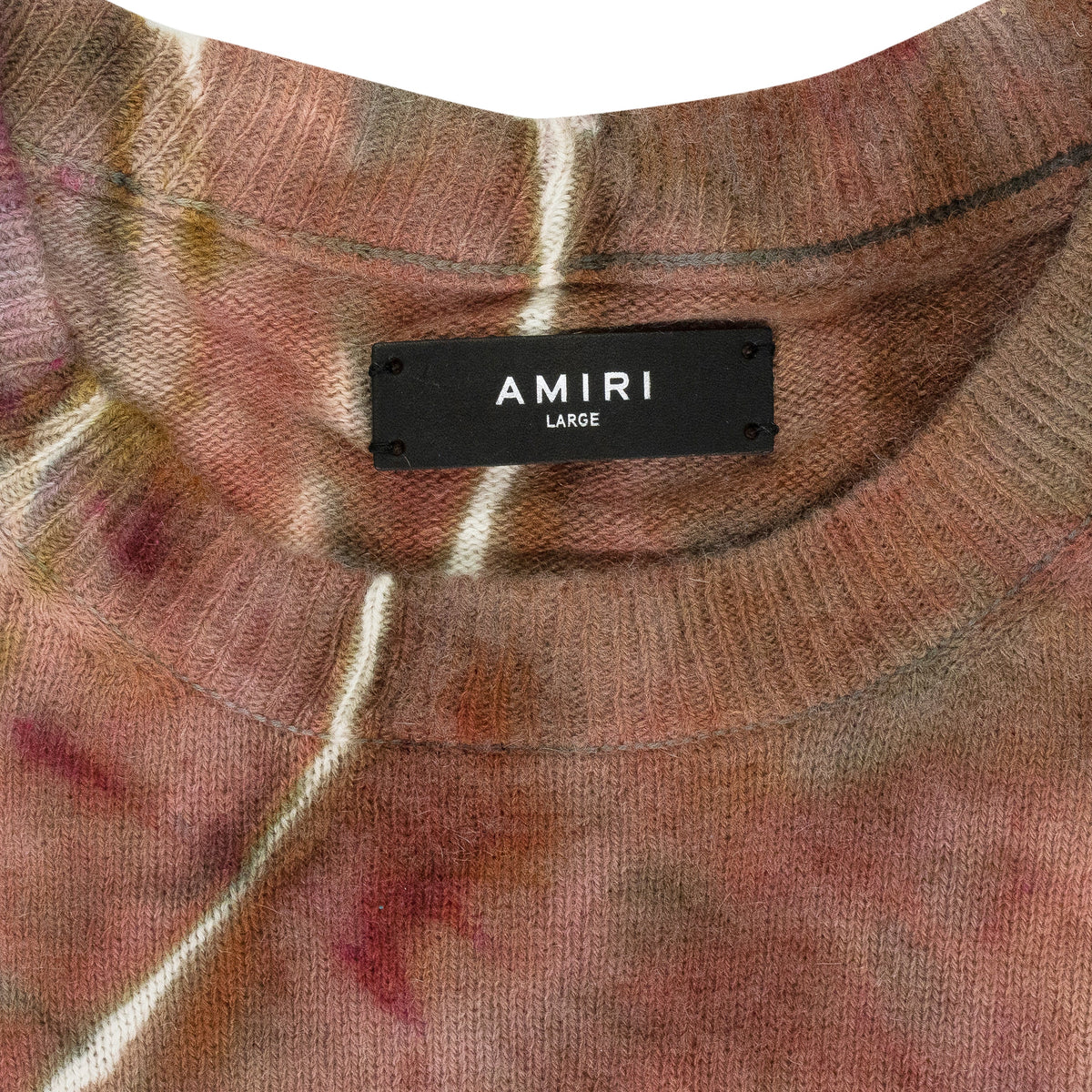 Clay Ma Tie Dye Cashmere Crewneck Sweatshirt