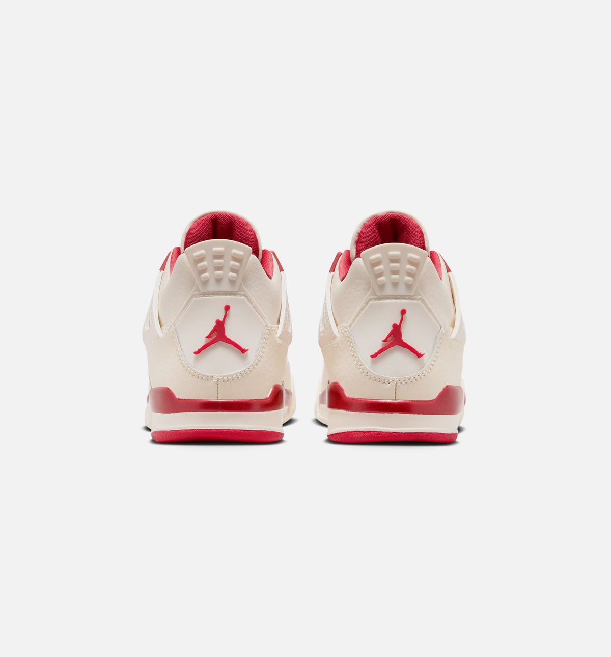 Air Jordan 4 Retro Valentine's Day Preschool Shoes - Ivory/Red
