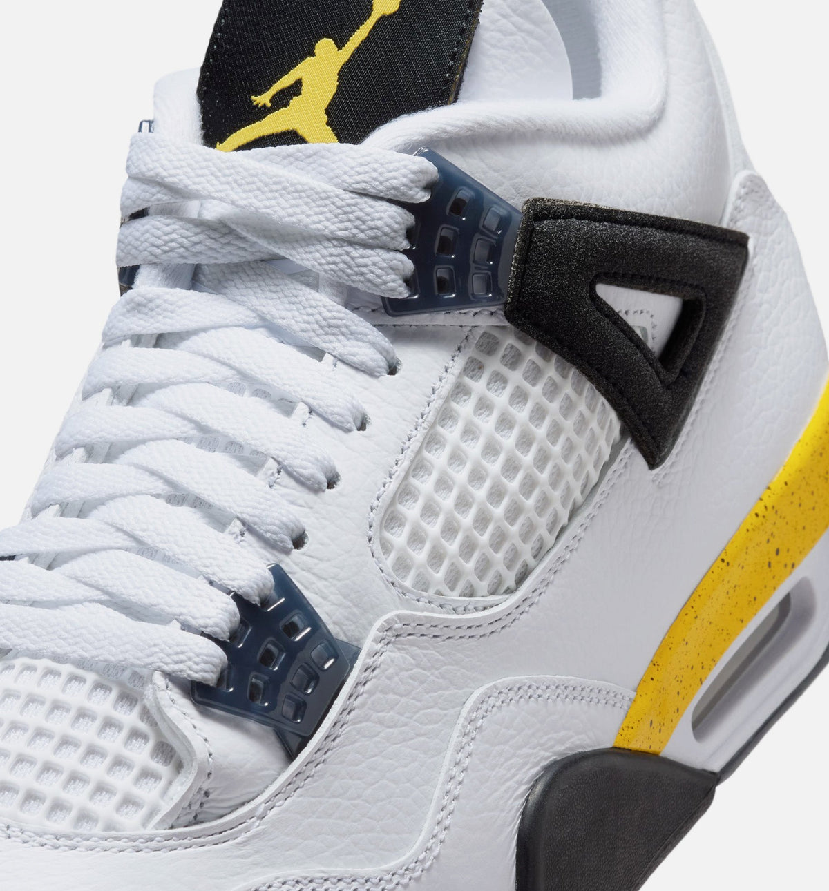 Air Jordan 4 Retro "Rare Air Tour Yellow" Men's Shoe – White/Dark Blue Grey/Black/Tour Yellow