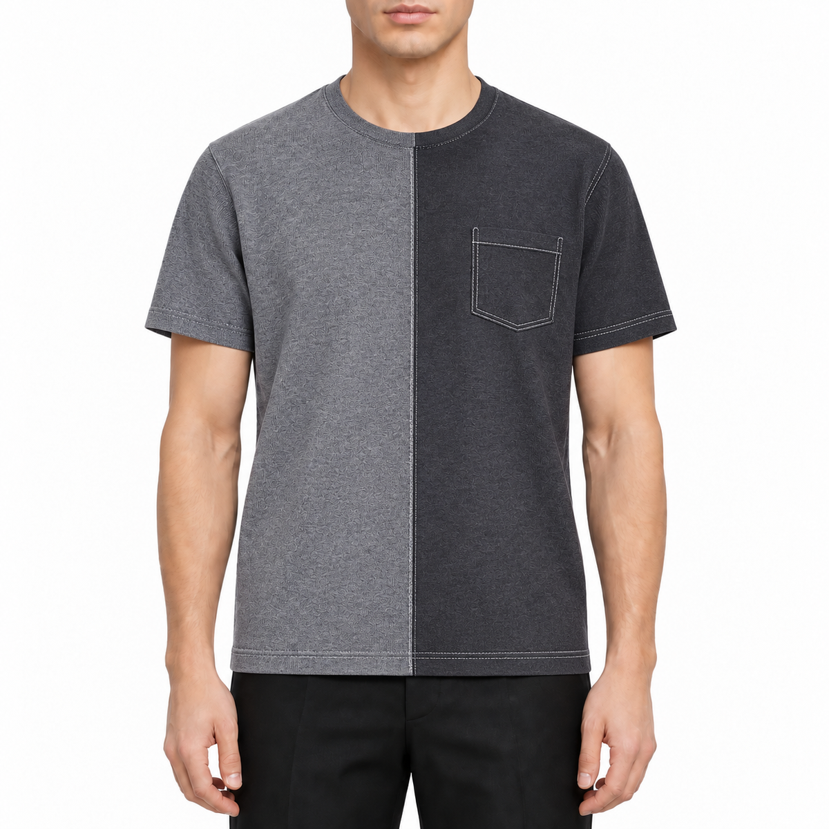 Classic Four-Bar T-Shirt with Button Side Vents - Premium Cotton | Thom Browne