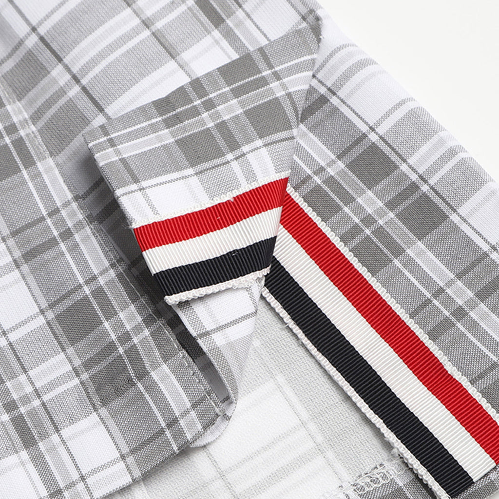 Women's Plaid 4-Bar Pleated Mini Skirt | Thom Browne