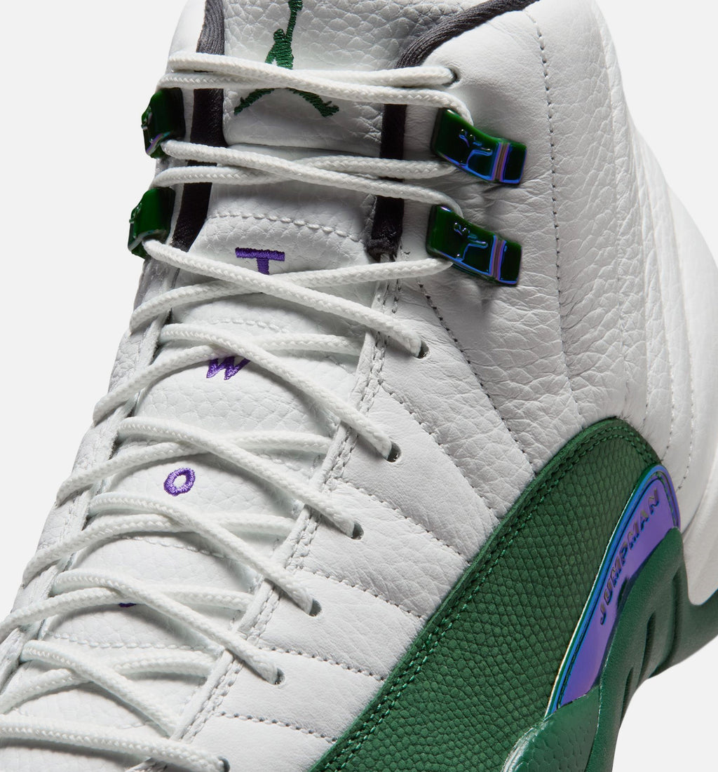 Air Jordan 12 Retro "Idols Become Rivals" Men's Shoe – Summit White/Gorge Green/Fierce Purple