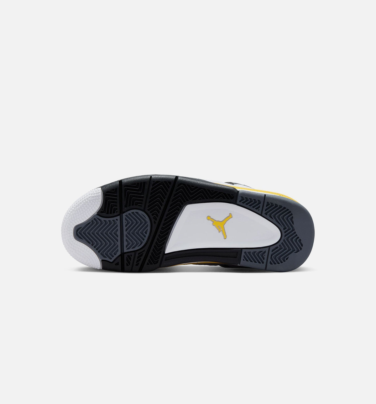 Air Jordan 4 Retro Rare Air Tour Yellow Grade School Lifestyle Shoes - White/Dark Blue Grey/Black/Tour Yellow