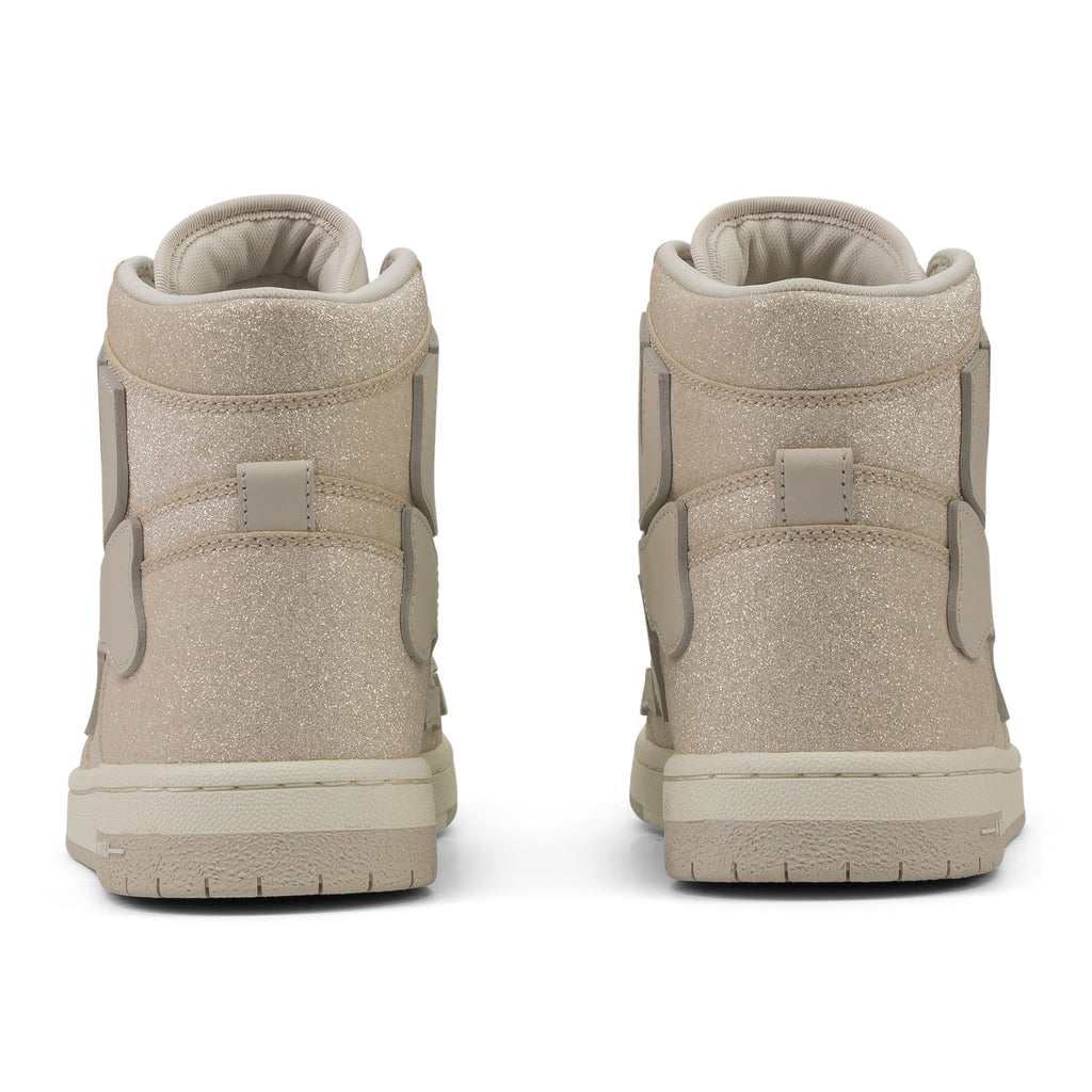 Beige Crystal Skel Top Hi Sneakers