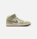 Air Jordan 1 Mid SE Olive Aura Womens Lifestyle Shoe | Olive Aura/Pearl White/Lawn