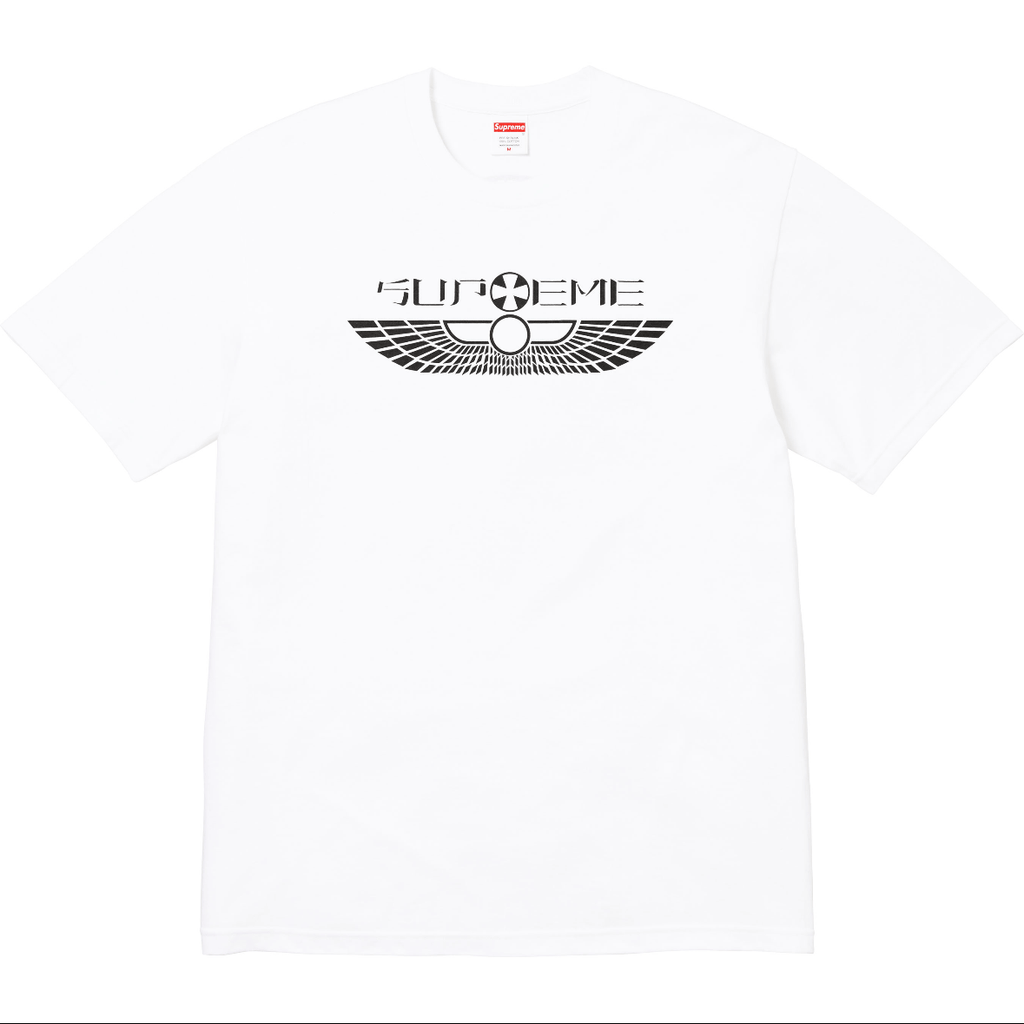 Supreme 25SS Wings Tee – Black / White