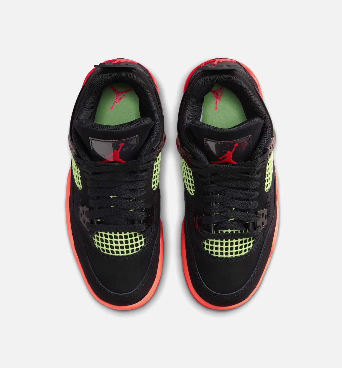 Air Jordan 4 Retro Black Infrared 23 | Grade School Lifestyle Shoe | Black/Infrared 23/Bright Mango