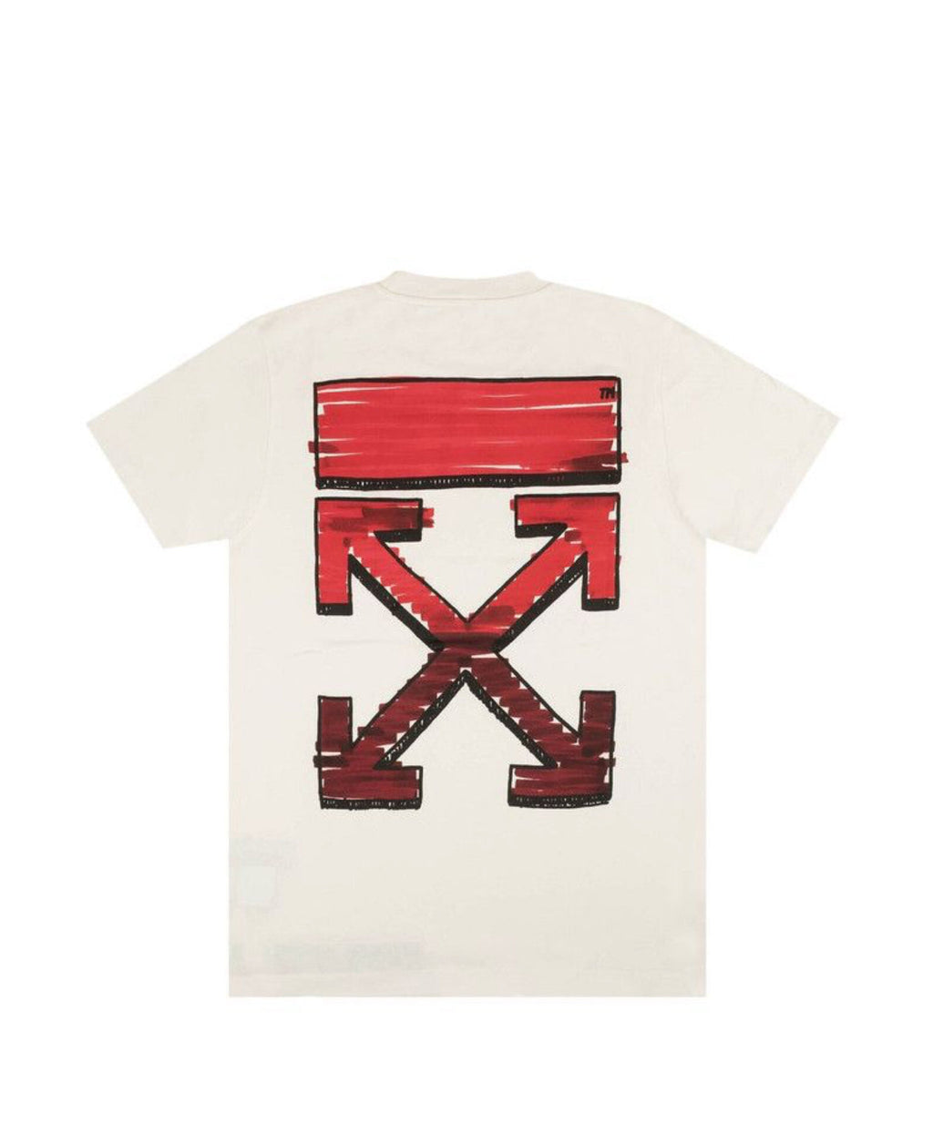 Off-White Marker Slim Tee White/Red