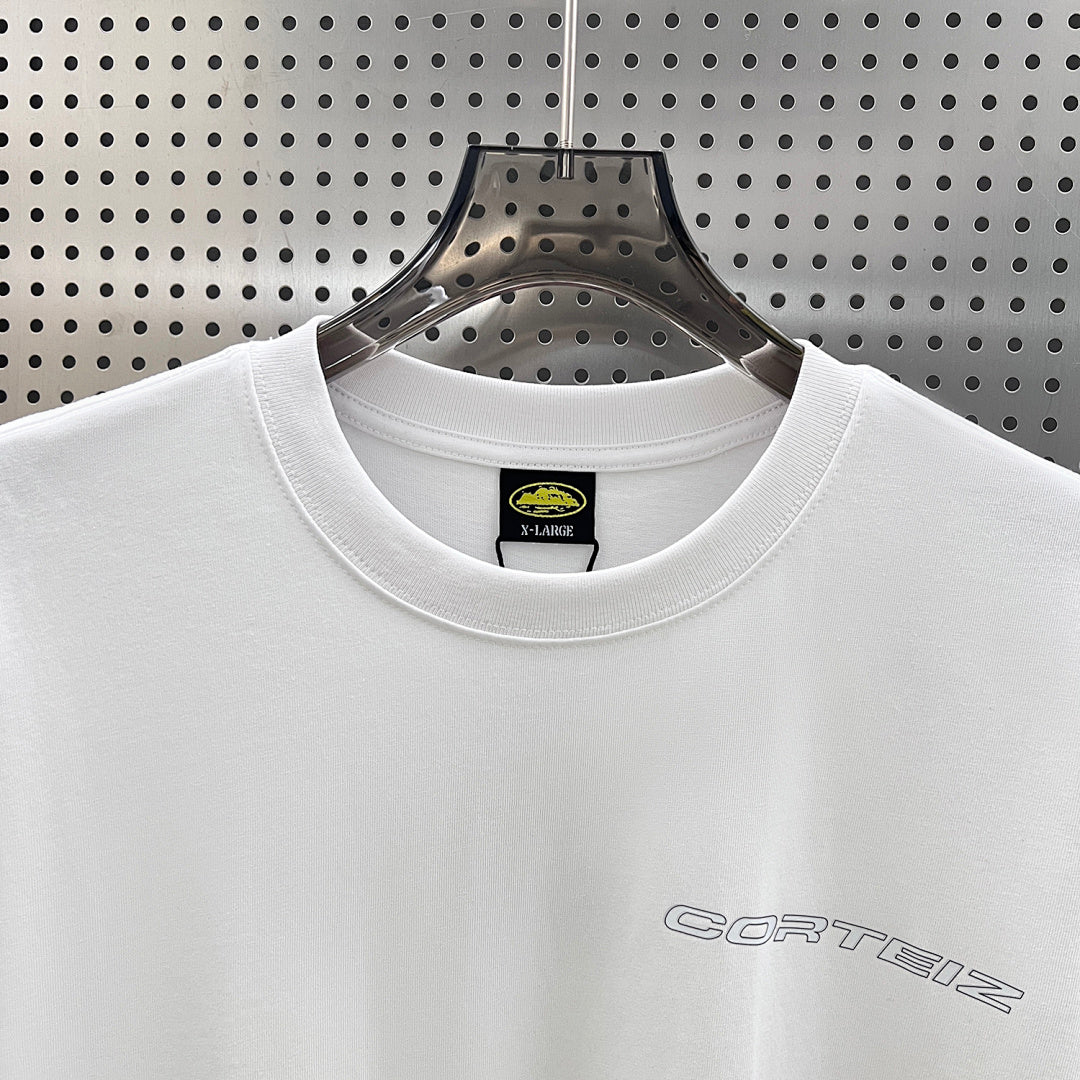 Corteiz Alcatraz Back Print Oversized Tee – White