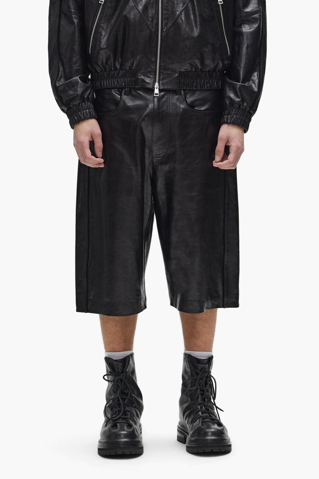 Leather Track Short