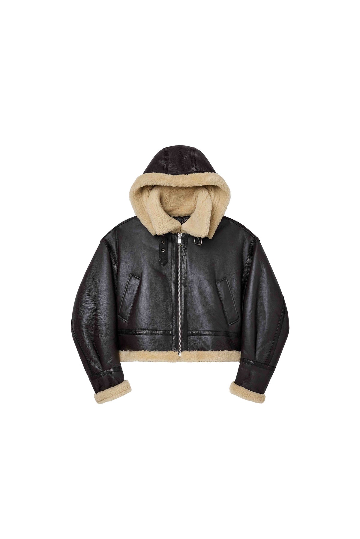 Foil Wordmark Shearling Jacket
