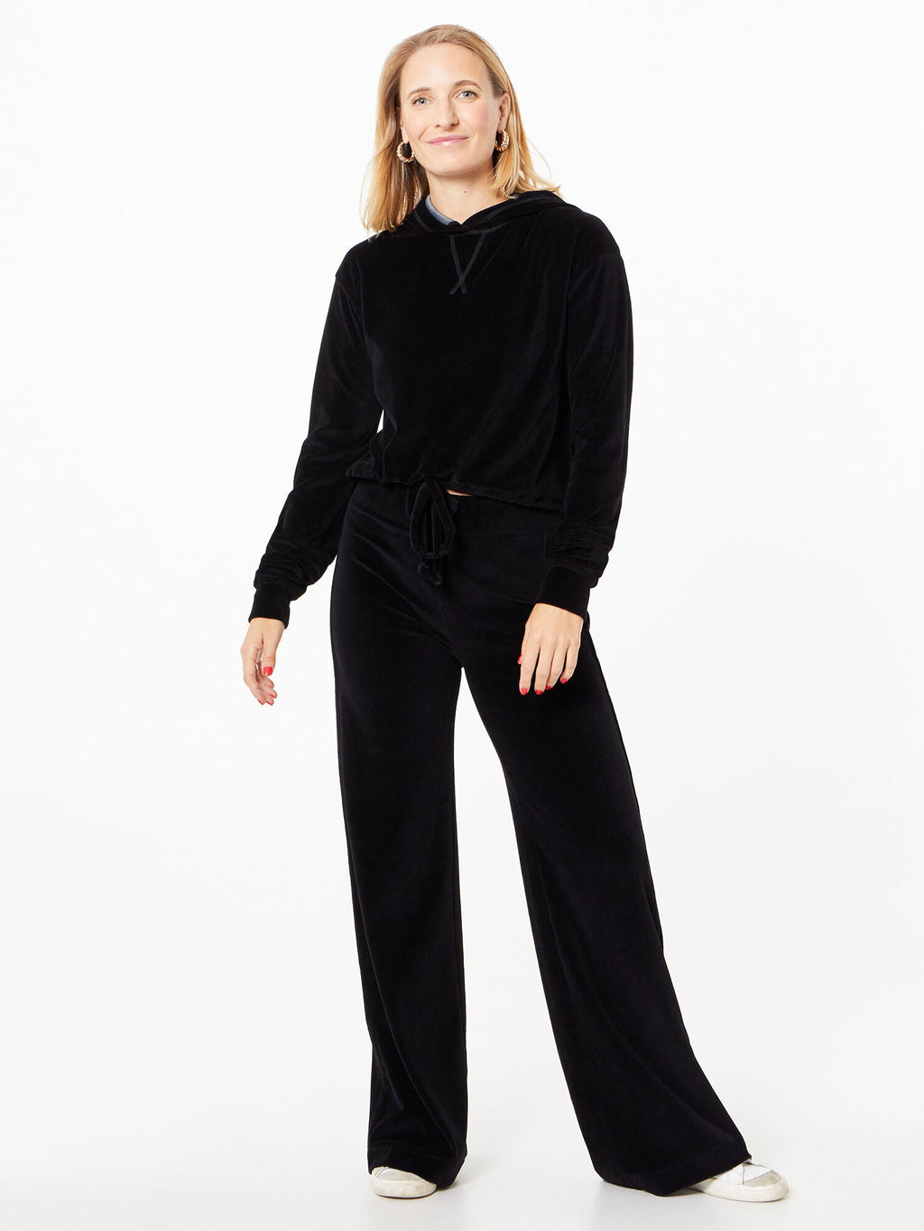 VELOUR TRY-OUT HOODIE BLACK