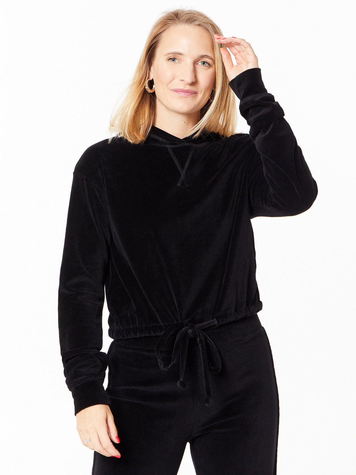 VELOUR TRY-OUT HOODIE BLACK
