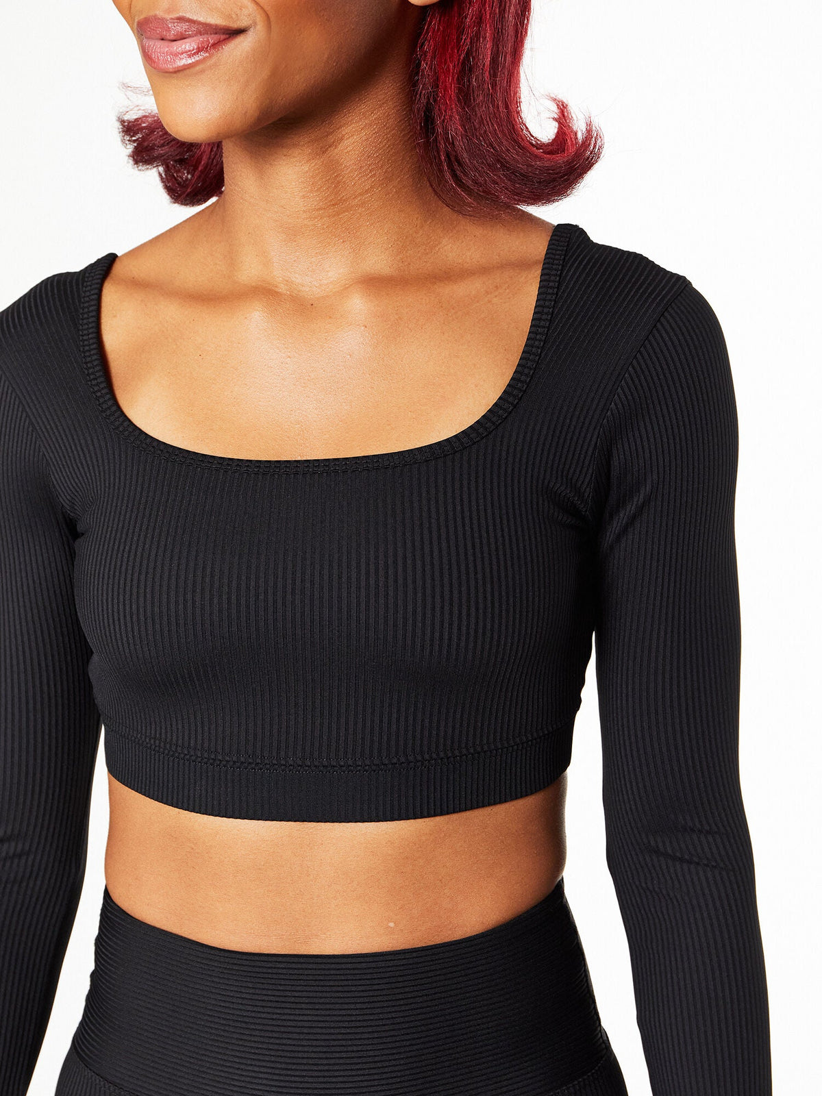 RIBBED CROPPED LONGSLEEVE