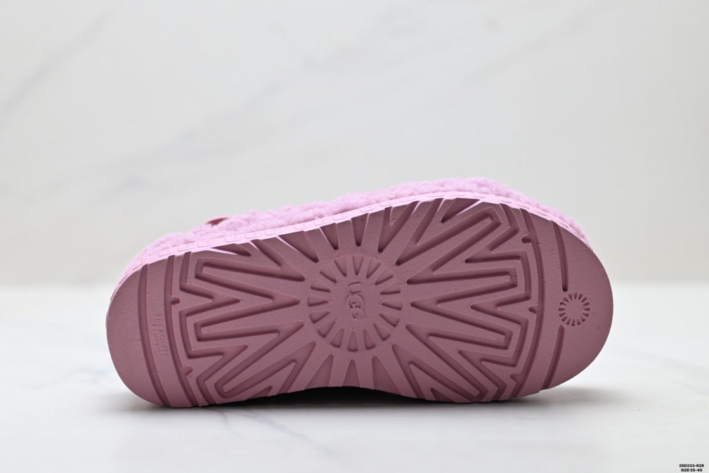 UGG Slipper Evolution Fluffy Platform Slides