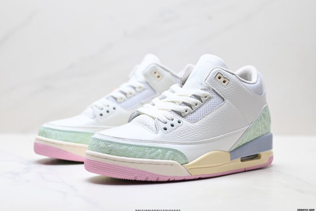 Air Jordan 3 Retro White Mint Pastel Sneakers
