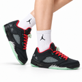 Air Jordan 5 Retro Black Red Green Glow Sneakers