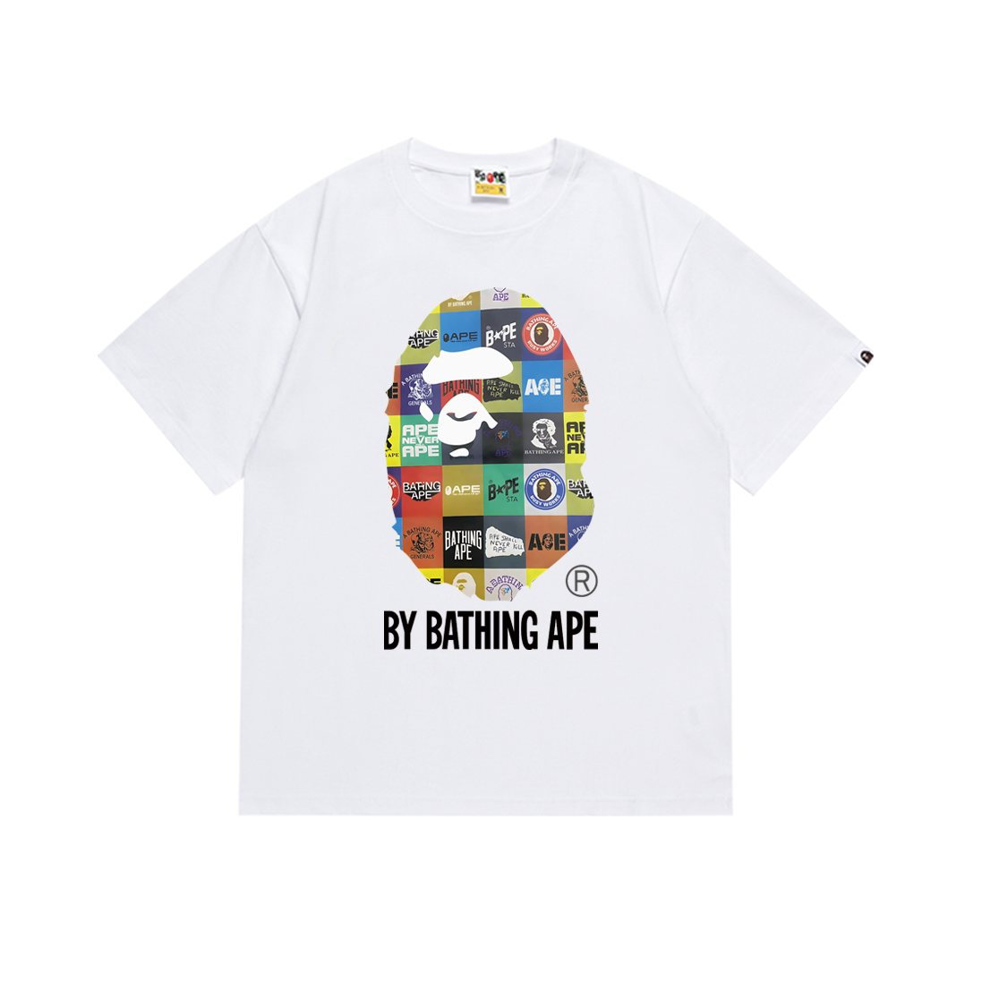 BAPE Multicolor Ape-Head Graphic T-Shirt