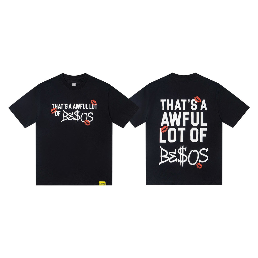 THAT'S A AWFUL LOT OF COUGH SYRUP Black Graphic Short-Sleeve T-Shirt