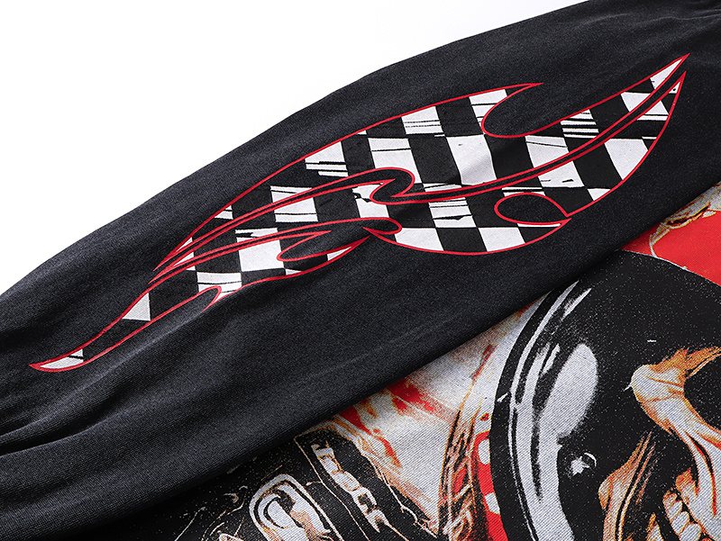 Godspeed Out of Many One Racing Graphic Long-Sleeve T-Shirt
