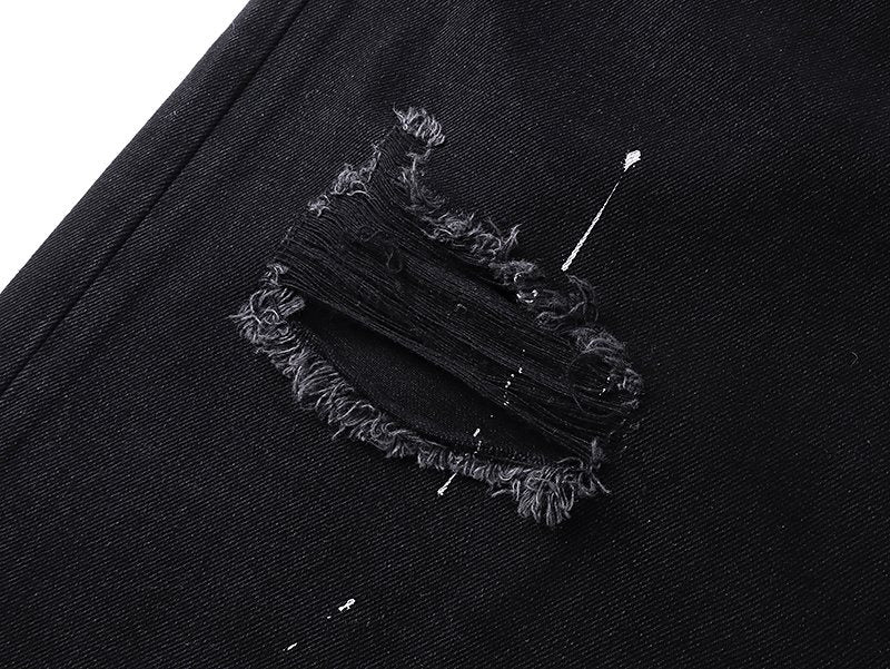 Purple Brand Paint-Splatter Distressed Jeans