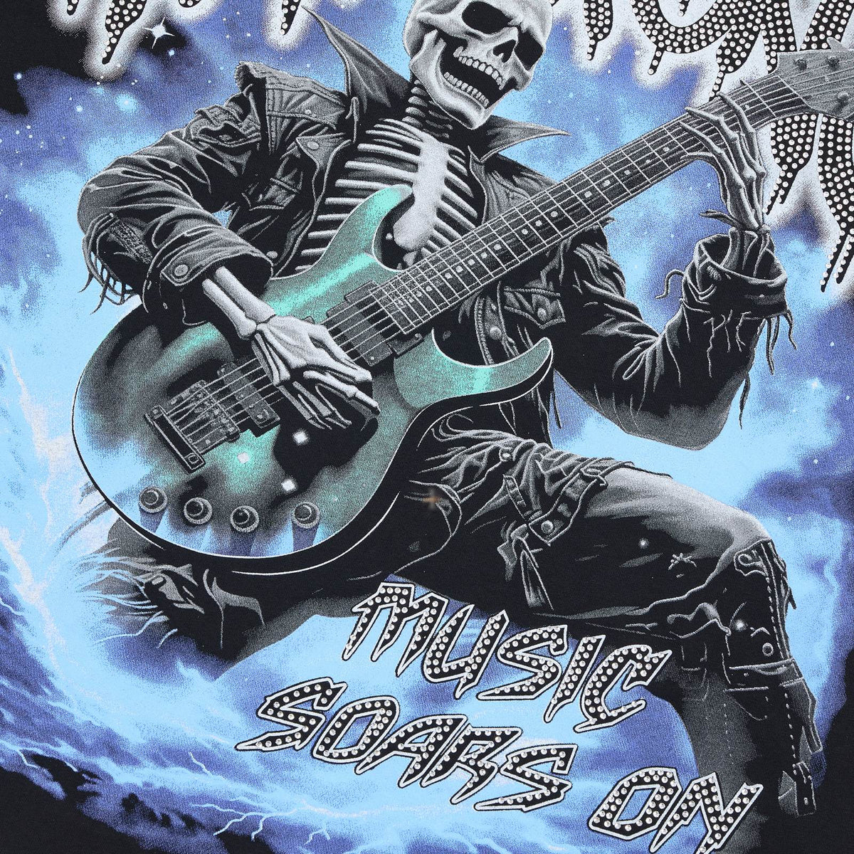 HARMONY Skeleton Guitar Graphic T-Shirt